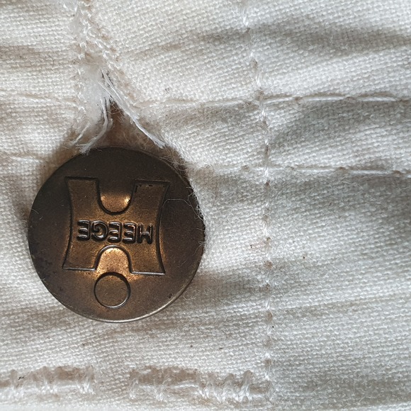 NEW Size 8 L29" Vintage High Waist Cream Speckled Trousers - Picture 5 of 10